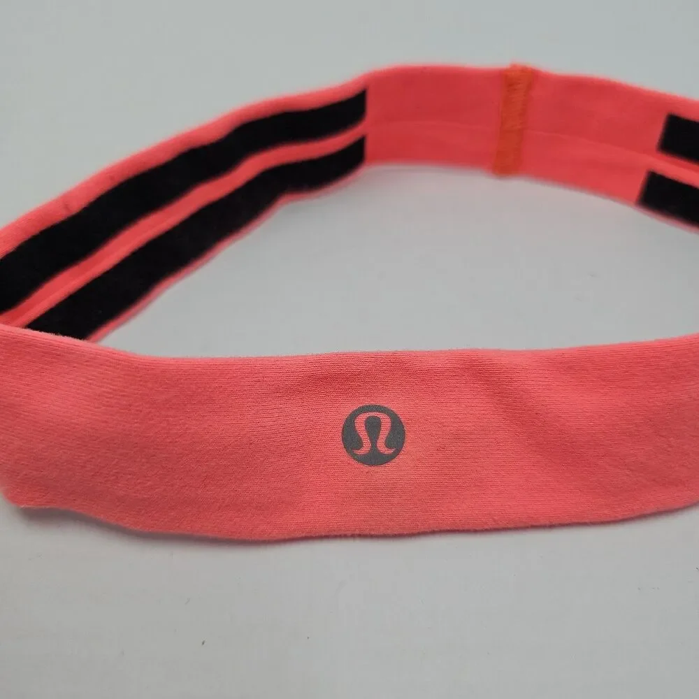 Lululemon Headband Womens Pink Workout Gym Running Lightweight